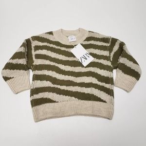 Zara Zebra Striped Knit Sweater 18-24M